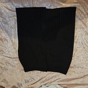 Rue21 Black Pinstripe Pencil Skirt